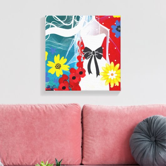 Bruidsgeluk Canvas Afdruk (Insitu (Woonkamer))