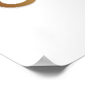 Bruidsgeschenk - Ik zei ja goud folie (namaak) Poster (Hoek)