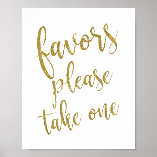 Bruidsgeschenken pak er een glitters 8x10 trouwbor poster (Voorkant)