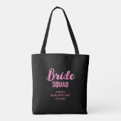 Bruidsgezelschap Naam Bachelorette Feest Bruiloft Tote Bag (Achterkant)