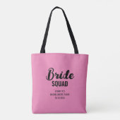 Bruidsgezelschap Naam Bruidsuitstap Afscheid Als V Tote Bag (Achterkant)
