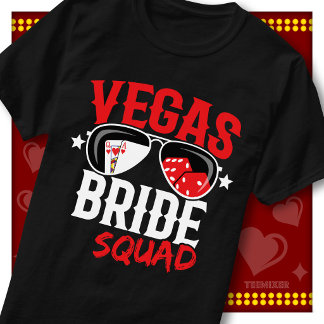 Bruidsgezelschap Vegas Bachelorette Casino Zonnebr T-shirt