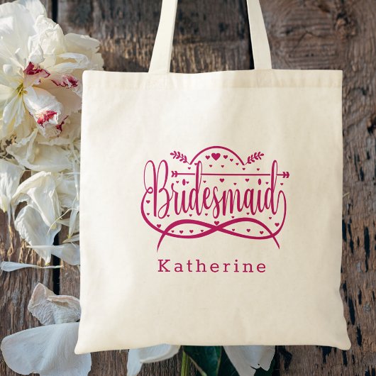 Bruidsgunst Bruidsmeisje Eenvoudig Elegant Classy Tote Bag