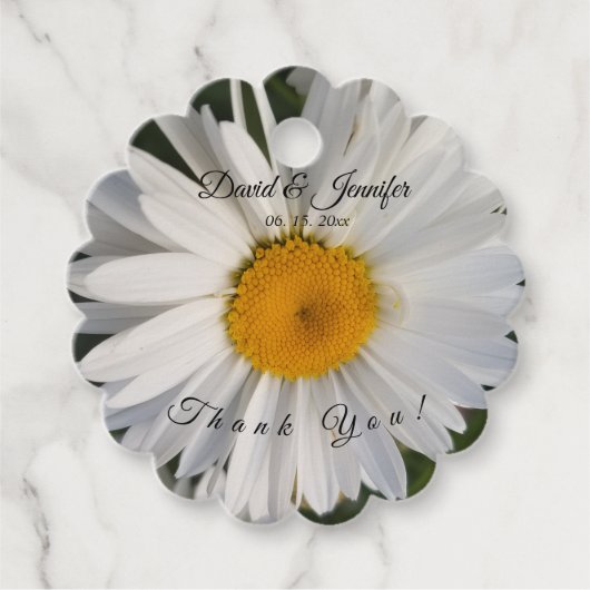 Bruidsgunst Florale Tag Bedankjes Labels (Voorkant)