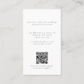 Bruidshaar Elegante Custom Photo Salon Wedding Visitekaartje (Achterkant)