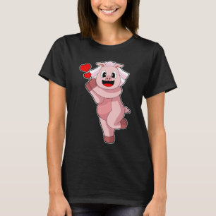 Bruidshart Bruiloft Varken T-shirt