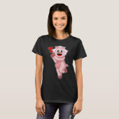 Bruidshart Bruiloft Varken T-shirt (Voorkant volledig)