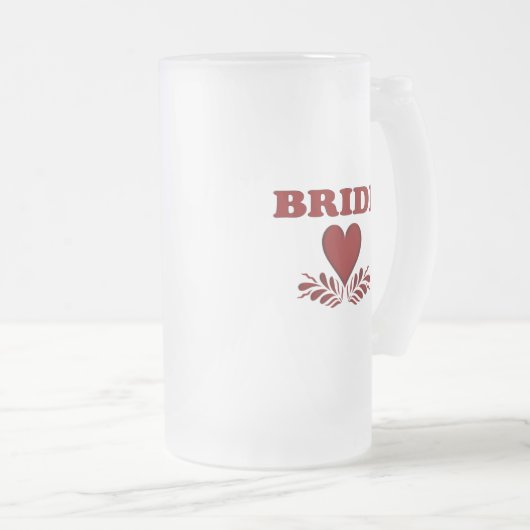 bruidshart matglas bierpul (Voorkant rechts)