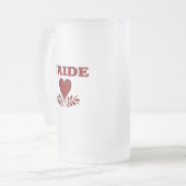 bruidshart matglas bierpul (Voorkant links)