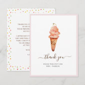 Bruidsijs Bruids douche Platte Dankkaart Bedankkaart (Voorkant / Achterkant)