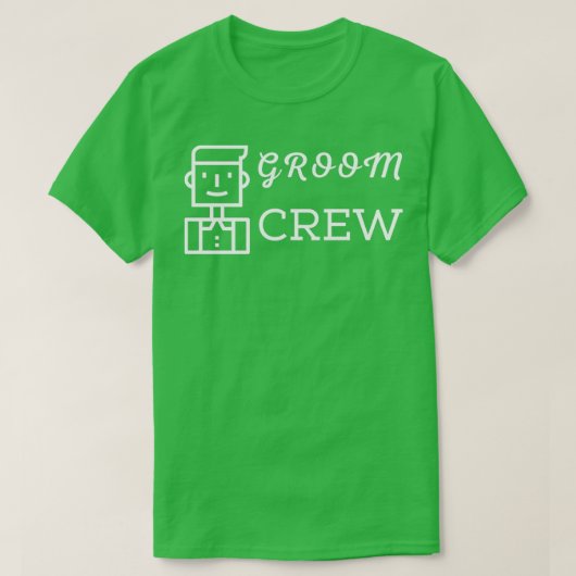 Bruidsjongen Crew T-shirt (Design voorkant)