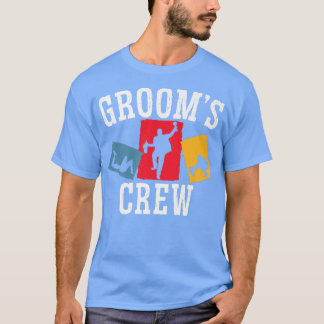 Bruidsjongens Crew Bruidegom Team Jonggezellenfees T-shirt