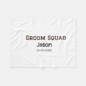 Bruidsjongens team bruidsjonker vrijgezellenfeest  fleece deken (Voorkant (Horizontaal))