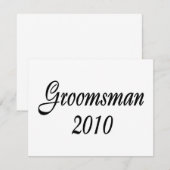 Bruidsjonker 2010 kaart (Voorkant / Achterkant)