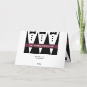 Bruidsjonker Bedankt - Drie Tuxedo's - Aanpasbaar (Achterkant)