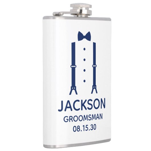 Bruidsjonker Blauwe Das Heupfles (Rechts)