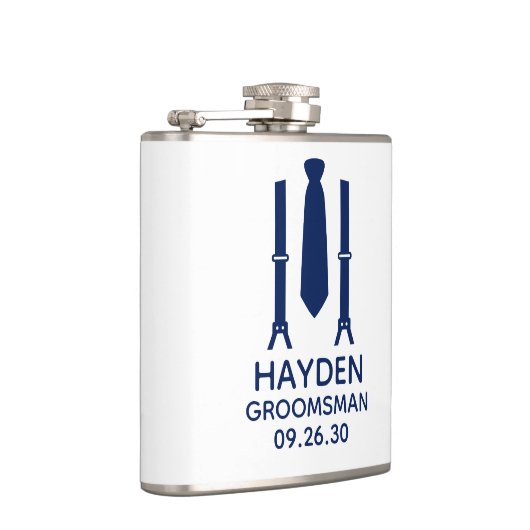 Bruidsjonker Blauwe Das Heupfles (Rechts)