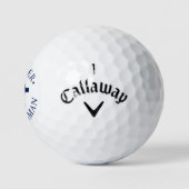 Bruidsjonker Blauwe Strik Golfballen (Logo)