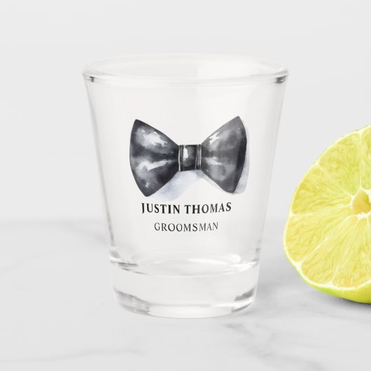 Bruidsjonker Cadeau Strikdas Shotglas Shot Glas (Voorkant)