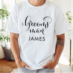 Bruidsjonker Calligrafie Trouwnaam T-shirt