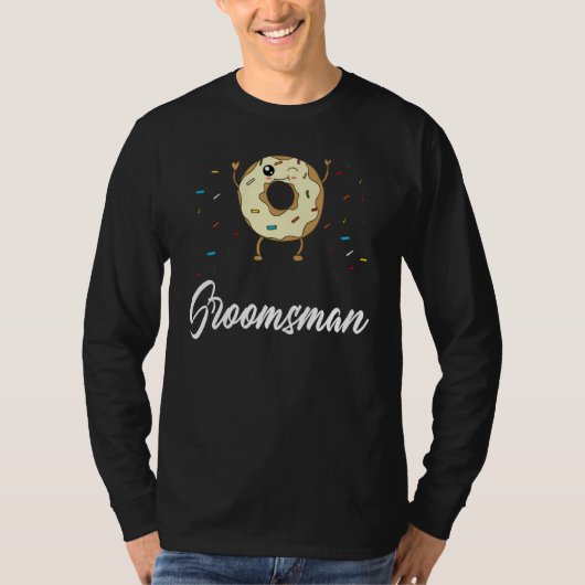 Bruidsjonker Donut Bruiloft Bruidsfeest Bruidegom T-shirt (Voorkant)