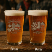 Bruidsjonker Feest Kliek Cowboy Vrijgezellenfeest Glas