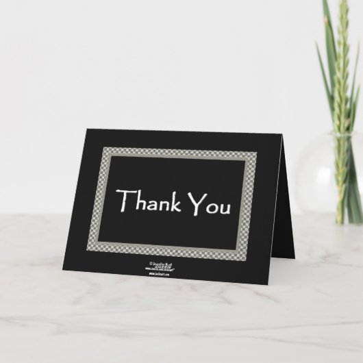 BRUIDSjonker Geruit Bruiloft BEDANKT (Achterkant)