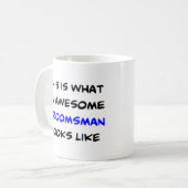 bruidsjonker, geweldig koffiemok (Voorkant links)