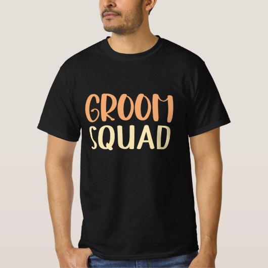 Bruidsjonker Groep T-shirt (Voorkant)
