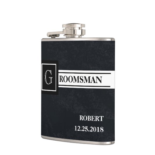 Bruidsjonker Huwelijk Heupfles (Links)