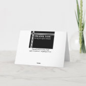 Bruidsjonker Huwelijks Dank Je -Strepen Bedankkaart (Achterkant)