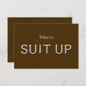 Bruidsjonker Huwelijks Voorstel Kaart (Voorkant / Achterkant)