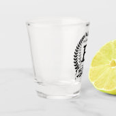 Bruidsjonker initials shot glas (Links)