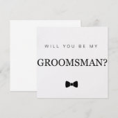 Bruidsjonker kaart (Voorkant / Achterkant)