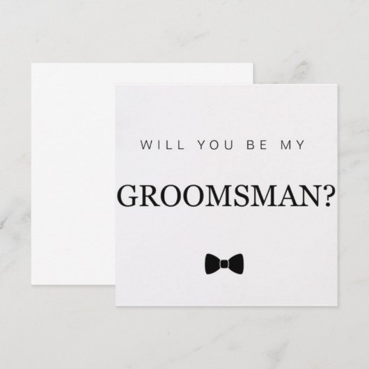 Bruidsjonker kaart (Voorkant / Achterkant)