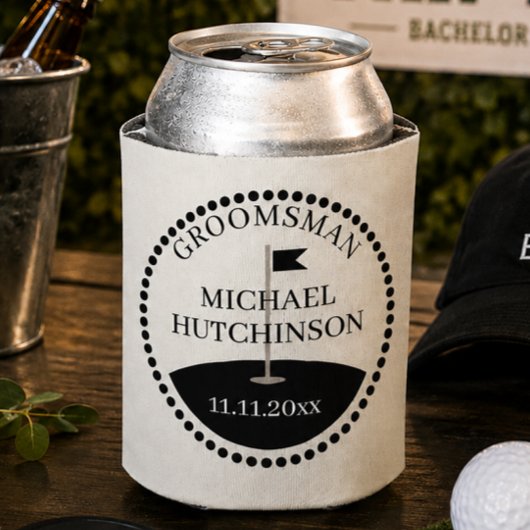 Bruidsjonker Naam Golf Bruiloft Blikjeskoeler