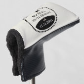 Bruidsjonker Naam Huwelijk Golfheadcover (3/4 voorkant)