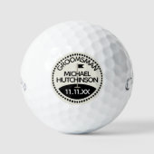 Bruidsjonker Naam Trouw Golfbal Marker Golfballen (Voorkant)
