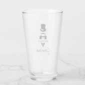 Bruidsjonker Naam Tuxedo Hoed Glas (Achterkant)