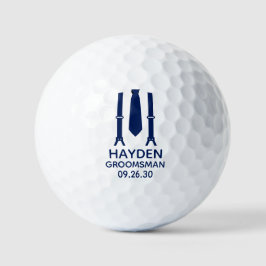 Bruidsjonker ophangers met vlinderdas golfballen
