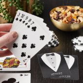 Bruidsjonker pak huwelijksgeschenk pokerkaarten (Insitu)