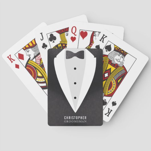 Bruidsjonker pak huwelijksgeschenk pokerkaarten (Achterkant)