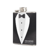 Bruidsjonker pak trouwcadeau heupfles (Links)