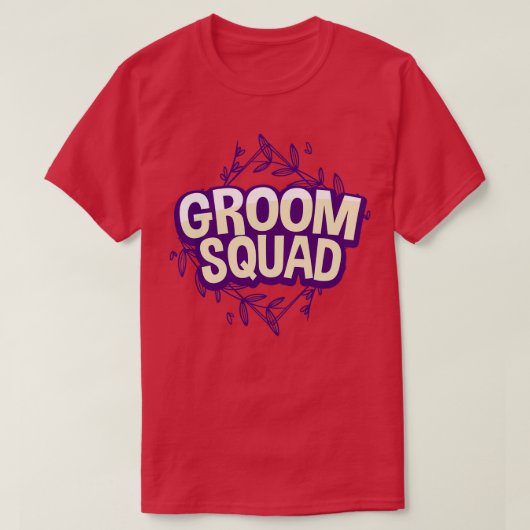 Bruidsjonker Squad 2 T-shirt (Design voorkant)
