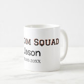 Bruidsjonker team bruidsjonker vrijgezellenfeest v koffiemok (Voorkant rechts)