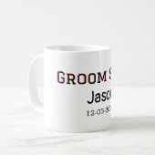 Bruidsjonker team bruidsjonker vrijgezellenfeest v koffiemok (Voorkant links)