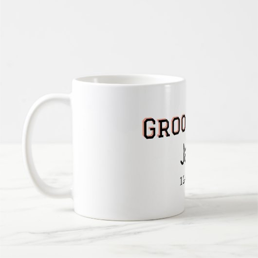 Bruidsjonker team bruidsjonker vrijgezellenfeest v koffiemok (Links)