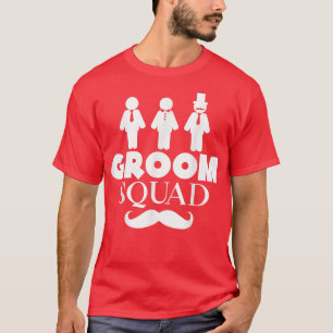 Bruidsjonker Team Schattig Verloving Huwelijk Pass T-shirt