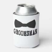 Bruidsjonker trouwblikje voor hem blikjeskoeler (Blikje Voorkant)