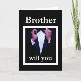 Bruidsjonker trouwkaart - INFORMEEL